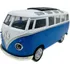 Miniatura Volkswagen Kombi Metal Luz E Som Azul 1/24