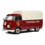 Miniatura Volkswagen Kombi T1 Pick up Porsche 1 18 Solido