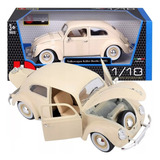 Miniatura Vw Fusca Kafer Beetle 1955 18 12029 1 18 Bburago