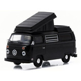 Miniatura Vw Kombi 73 Type 2 Black Bandit Greenlight 1/64