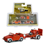 Miniatura Vw The Thing Type 181 + Moto Indian Hitch Tow 1:64