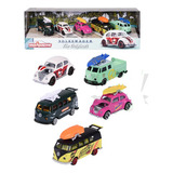 Miniaturas 2 Fuscas E 3 Kombis Pack Set Escala 1 64