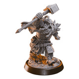 Miniaturas As Cavernas Subterrâneas Anão Com Martelo Rpg D d