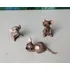 Miniaturas Bibelôs Porcelana Hagen Renaker Ratos Camundongos