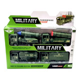 Miniaturas Caminhão Militar Exército 1:60 Fricção 4 Modelos