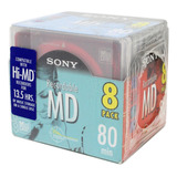 Minidisc Md Sony 80min Color Collection Pack Com 8 Unidades