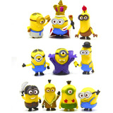 Minions Kit 10 Pçs Miniatura 6 Cm Pvc Meu Malvado Favorito