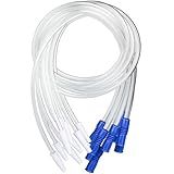 MINIVON Tubo De Extensão De Cateter De 89 Cm- Pacote Com 5 Tubos De Drenagem Macios Com Conectores Farpados Universais- Tubo De Extensão Flexível Longo Para Mangueira De Saco De Urina- Tubo Estendido