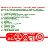 Minuteria Básica Gnv 5 Geração Para Montar Kit Gás Injetado