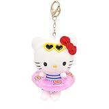 Miokkley Hello Plush Kitty Chaveiro Estilo Vocação Com Anel De Natação E óculos De Sol 12 7 Cm Pelúcia Boneca Mochila Decoração Bolsa Branco Cordevalle S