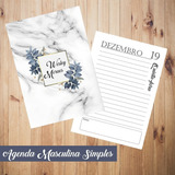 Miolo Digital Agenda Masculina Neutra 2020