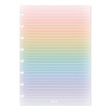Miolo Refil Caderno De Discos Inteligente Rainbow A5 De 120g