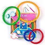 Mira Handcrafts Kit Completo De Tear De Tricô Redondo 4 Teares Circulares De Tricô 4 Máquinas De Pompom 3 Agulhas De Plástico 1 Palheta Macia Kit De Artesanato De Crochê Perfeito Para Iniciantes