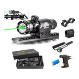 Mira Laser Airsoft Caça Carabina Espingarda Rifle Ajustável