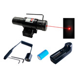 Mira Laser Ponto Vermelho Com Usb Carregador Rifle Carabina