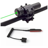 Mira Laser Verde Para Carabina De Pressão Carregador Mount