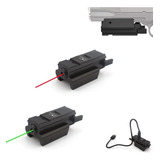 Mira Laser Verde Recarregavel Tatico Militar P Armas