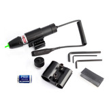 Mira Laser Verde Trilho 11 E 20mm Cano Universal Rifle Caça