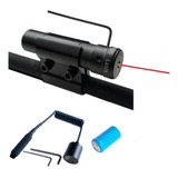 Mira Laser Vermelho Recarregável Para Airsoft Carabina Rifle