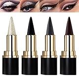 Miss Rose Conjunto De Delineador De Gel M 4 Cores Lápis Delineador Delineador De Ojos Contra A água Fácil De Usar Maquiagem De Olhos Para Mulheres 4 Cores 