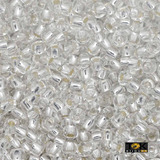 Missanguinha Jablonex   Preciosa   Prata Transparente   500g