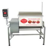 Misturador Eletrico De Carne 70 Litros 2 Eixos Inox Design