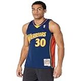 Mitchell Ness Camiseta Stephen Curry Golden State Warriors NBA Throwback Azul Marinho Azul X Large