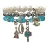 Mix 3 Pulseiras Iemanjá Orixás Cristal 8 Mm Perola Umbanda