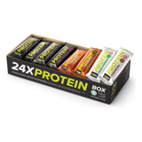 Mix Barras De Proteína 24 Barras 8 Sabores Bio2 Protein Box