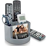 Mix Organizer - Organizador De Mesa C-Porta Foto- Suporte Para Lápis E Acessórios- Acrimet- -Cor Platina-