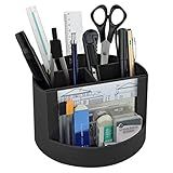 Mix Organizer - Organizador De Mesa C-Porta Foto- Suporte Para Lápis E Acessórios- Acrimet- -Cor Preto-
