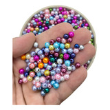 Mix Pérola 6mm Miçanga Cores Variadas Pacote 50 Gramas