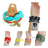 Mix Pulseiras Feminina Coloridas