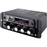 Mixer Amplificado Bt 120 2 Boog Bluetooth Usb P10 P  Carro