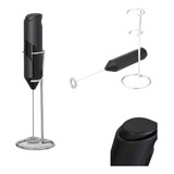 Mixer Batedor Misturador De Mão Bebidas Leite Pilha Suporte