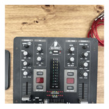 Mixer Behringer P Dj Vmx 100 Usb 2 Canais 2 Cabos