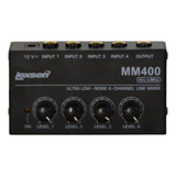 Mixer De Áudio Compacto 4 Canais Mm400 Lexsen Lançamento!
