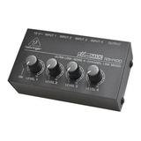 Mixer De Áudio Compacto Com 04 Canais Behringer Mx 400