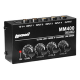Mixer De Audio Compacto Lexsen Mm400 Com 4 Canais