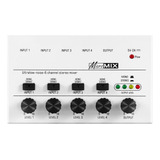 Mixer De Áudio Mixer Estéreo 6 3 Mm Dj Console De Mixagem