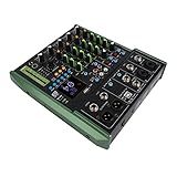 Mixer De Som Efeitos Digitais 100 A 240V 6 Canais Metal USB Interface Digital Mixer Drive Instalação Gratuita Para Pequenos Clubes Plugue Americano 