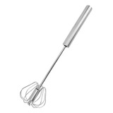 Mixer Manual Inox Batedor Clara Neve Giratório Profissional