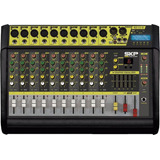 Mixer Mesa De Som Amplificada Skp 10 Canais Vz 100ii Usb 200