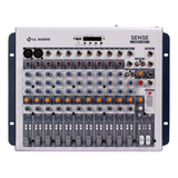 Mixer Mesa De Som Ll Audio 12 Canais Sense 1202 Bt Gravador