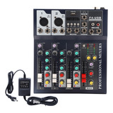 Mixer Professional Sound Console De Mixagem De 4 Canais Par