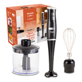 Mixer Turbo Chef 3 Em 1 250w Misturador Triturador E Fuet Sem Fio Portátil 127v Mx4000 Oz