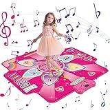 MJIAHOMDEC Tapetes Para Crianças Tapete De Dança Antiderrapante Para Meninas Meninos Música Crianças Tapete De Dança Tapete Para Natal Férias