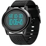 MJSCPHBJK Relógio Esportivo Digital Ultrafino- à Prova D-água- Com LED- Luminoso- Moderno- Para Homens E Mulheres