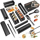 MLRYH Kit Para Fazer Sushi Para Fazer Sushi 12 Peças Conjunto Premium De Plástico Conjunto De Ferramentas De Sushi Formas De Rolo De Arroz Para Sushi Ferramenta De Rolo De Sushi DIY Para