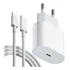 Mobarato Carregador Cabo 20w Turbo Tipo-c Para iPhone X 11 12 13 14 iPad Cor Branco